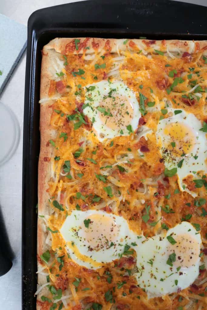 Sheet Pan Breakfast Pizza.
