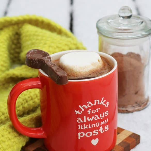 Homemade Salted Caramel Hot Chocolate Mix.