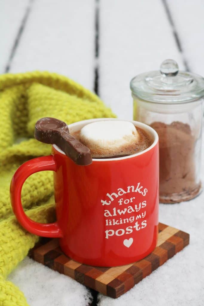 Homemade Salted Caramel Hot Chocolate Mix.