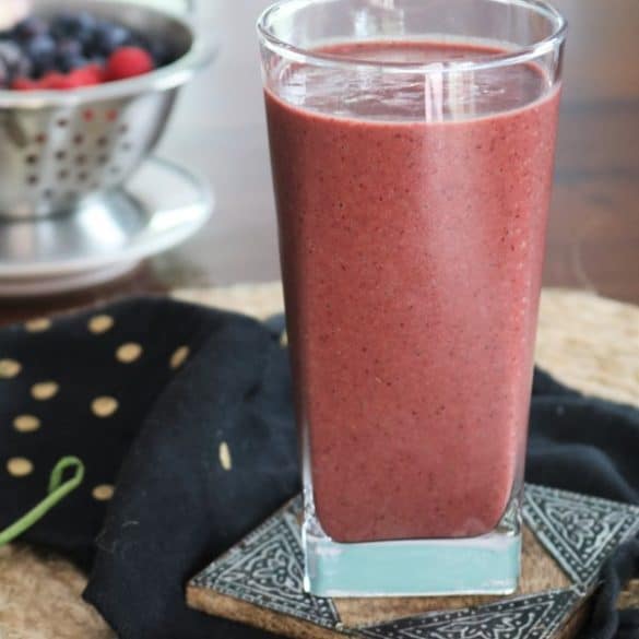 Berry Spinach Smoothie.