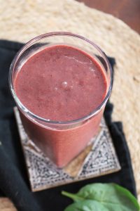 Berries and Spinach Smoothie.