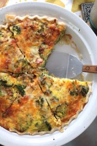 Broccoli Quiche.