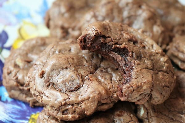 Gluten-Free Brownie Cookies #browniecookie