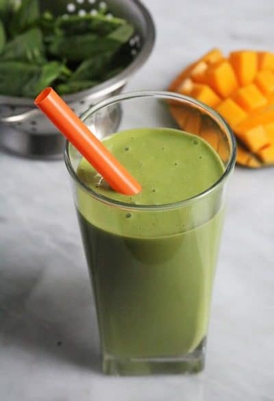 Green Monster Spinach Smoothie #spinach #smoothie