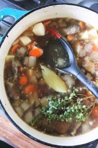 Beef with Barley Soup Pot