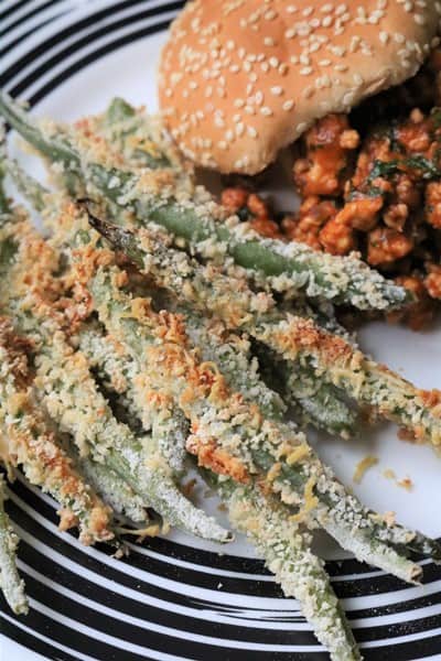 Crispy Parmesan Green Beans #veggiefries