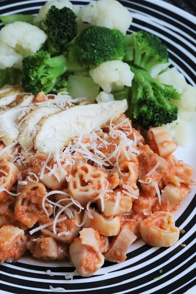 Pasta with Lighter Vodka Sauce #lighter #thespiffycookie