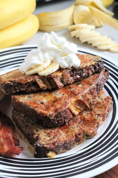 Banana Bread French Toast #brunch