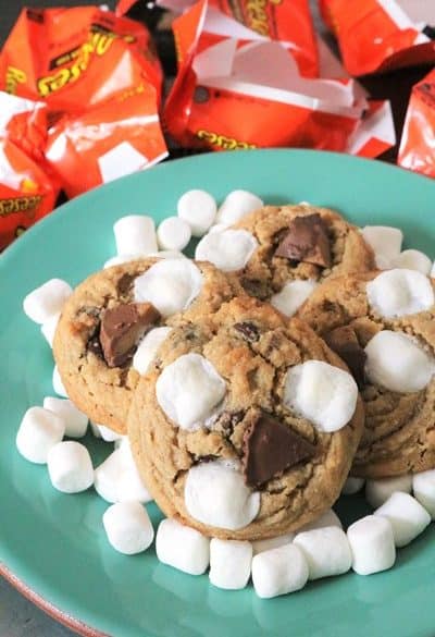 Reese's Peanut Butter S'mores Cookies