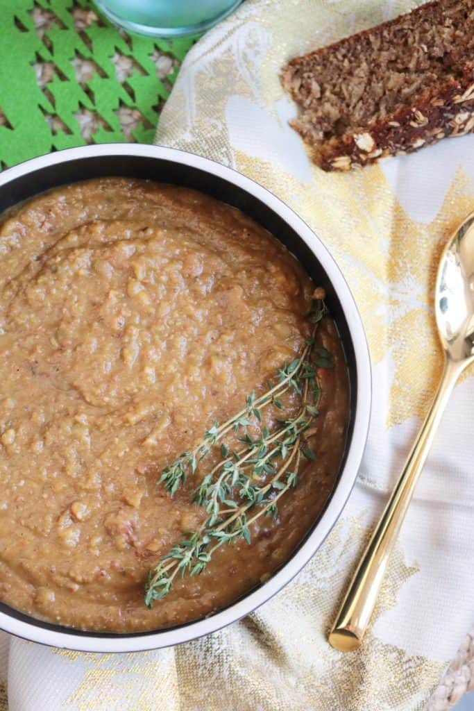Split Pea Soup with Bacon.