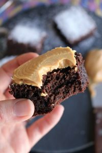 Peanut Butter Topped More Fudge Less Pudge Brownies