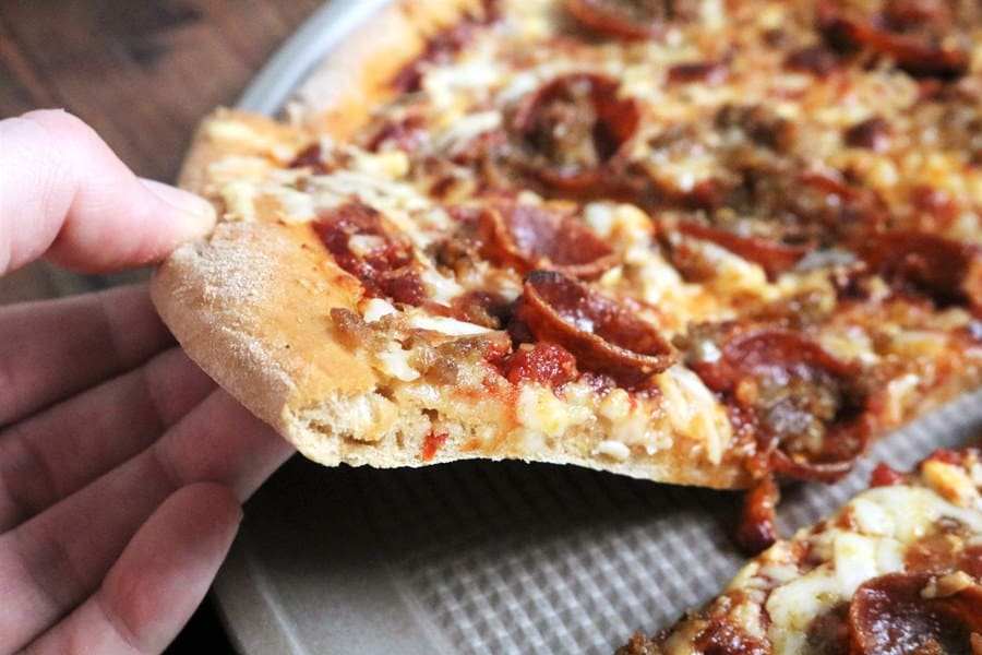 Whole Wheat Thin Crust Pizza