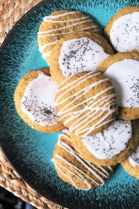 Glazed Lemon Poppy Seed Cookies