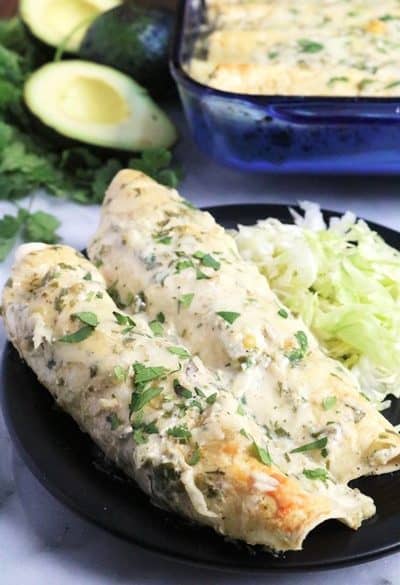 Spicy Avocado Chicken Enchiladas 3
