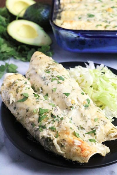 Spicy Avocado Chicken Enchiladas 3
