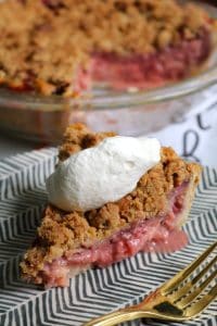 Slice of Strawberries and Cream Pie.