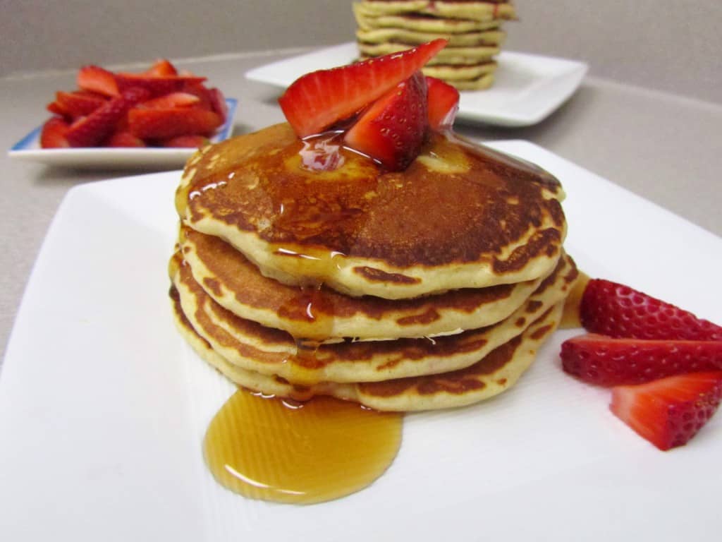 Strawberry Malted Pancakes 2