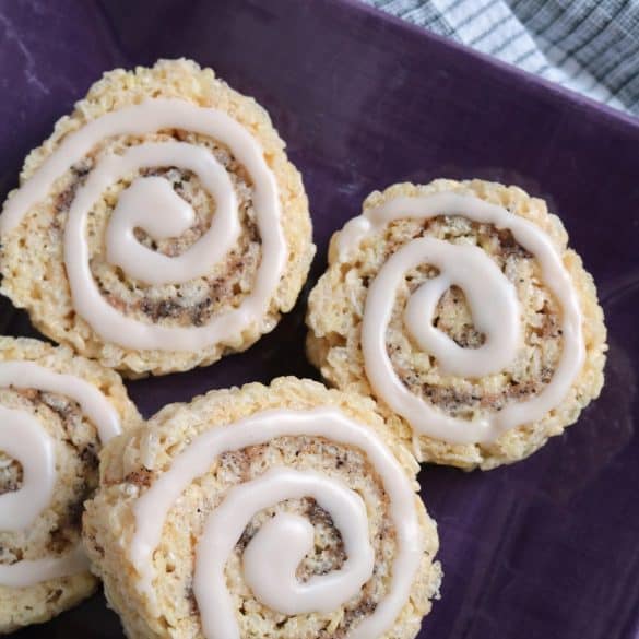 Cinnabon Roll Rice Krispies Treats.