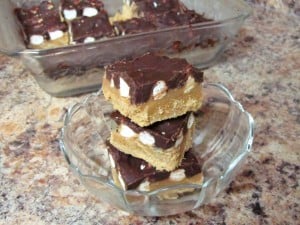 No Bake Peanut Butter S'mores Bars