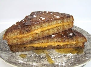 Peanut Butter and Chocolate French Toast