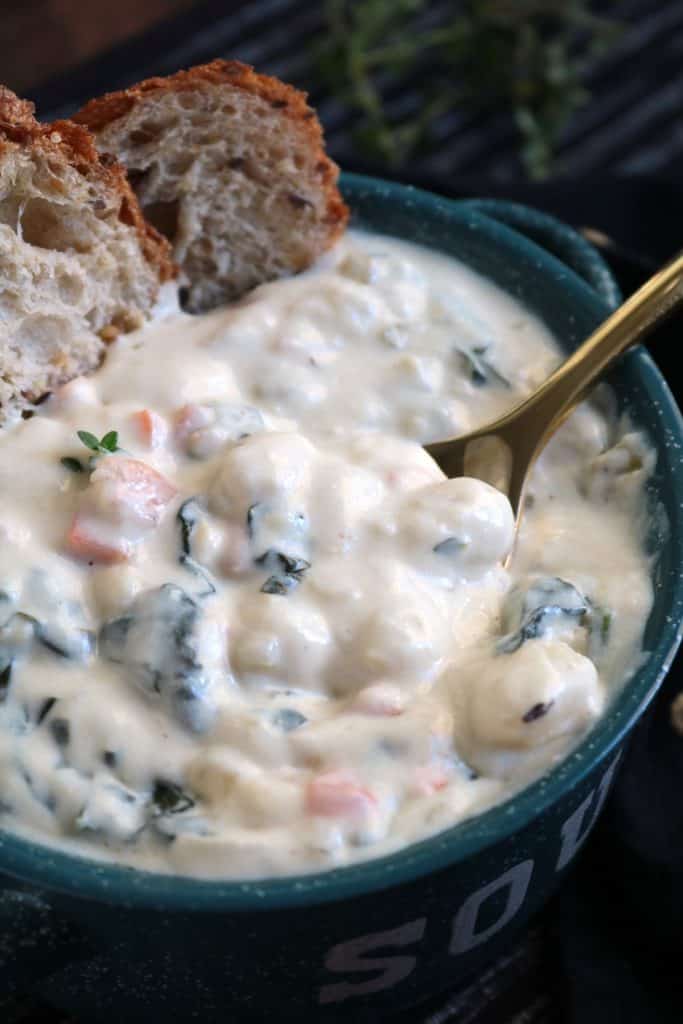 Creamy Chicken Gnocchi Soup.