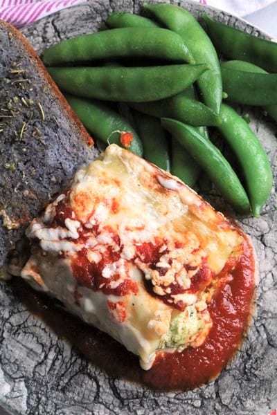 Baked Chicken Pesto Lasagna Rolls