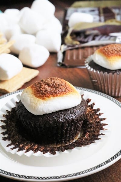 Chocolate S'mores Cupcakes