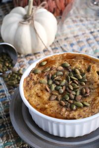 Individual Baked Pumpkin Oatmeal