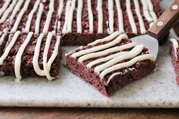 Red Velvet Rice Krispie Treats #velentinesday