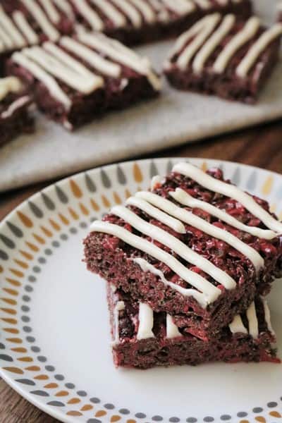 Red Velvet Rice Krispie Treats #redvelvet