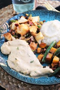 Chicken with Mustard Cream Sauce.