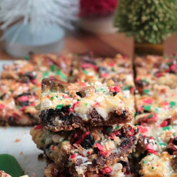 Christmas Magic Cookie Bars.