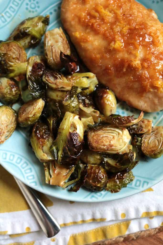 Brussels Sprouts with Honey Vinaigrette.