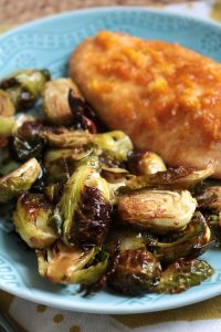Honey Glazed Brussels Sprouts.
