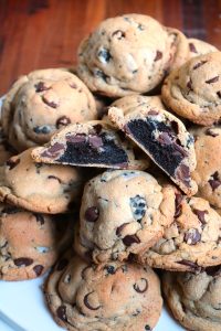 Chocolate Cake Ball Stuffed Oreo Pudding Cookies.