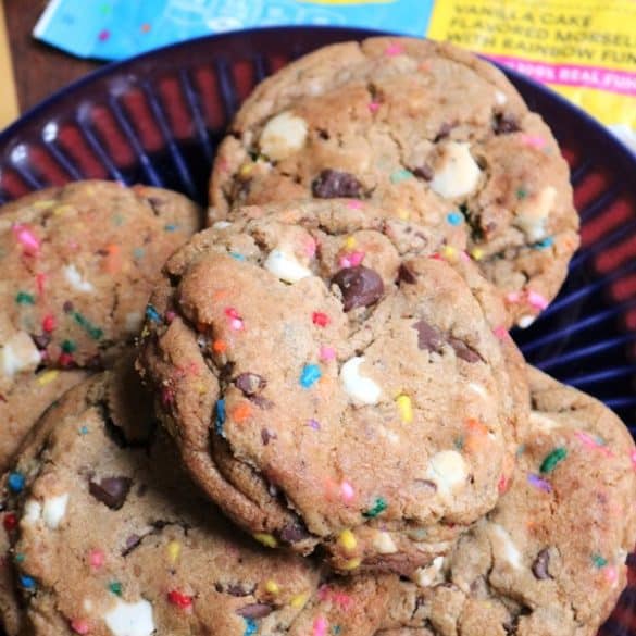 Cake Batter Chocolate Chip Cookies