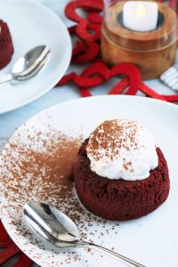 Red Velvet Molten Lava Cakes for Four