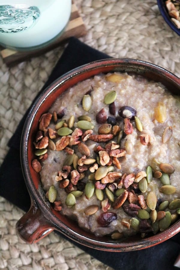 Hot Oat & Quinoa Cereal with Maple Pecan Pepitas