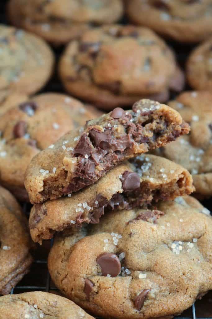 Nutella-Stuffed Brown Butter Chocolate Chip Cookies.