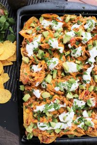 Sheet Pan Chicken Nachos