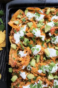 Easy Slow Cooker Chicken Nachos