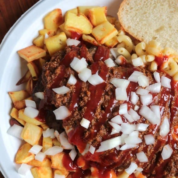 Homemade Garbage Plates from Rochester, NY.