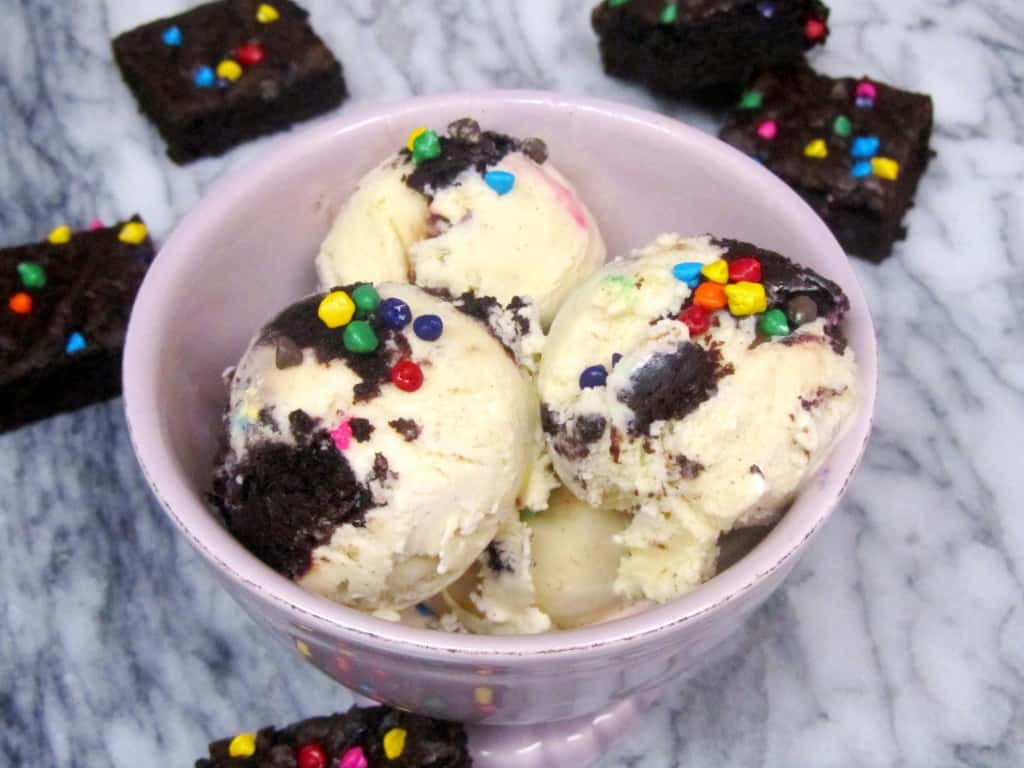 Malted Vanilla Cosmic Brownie Chunk Ice Cream