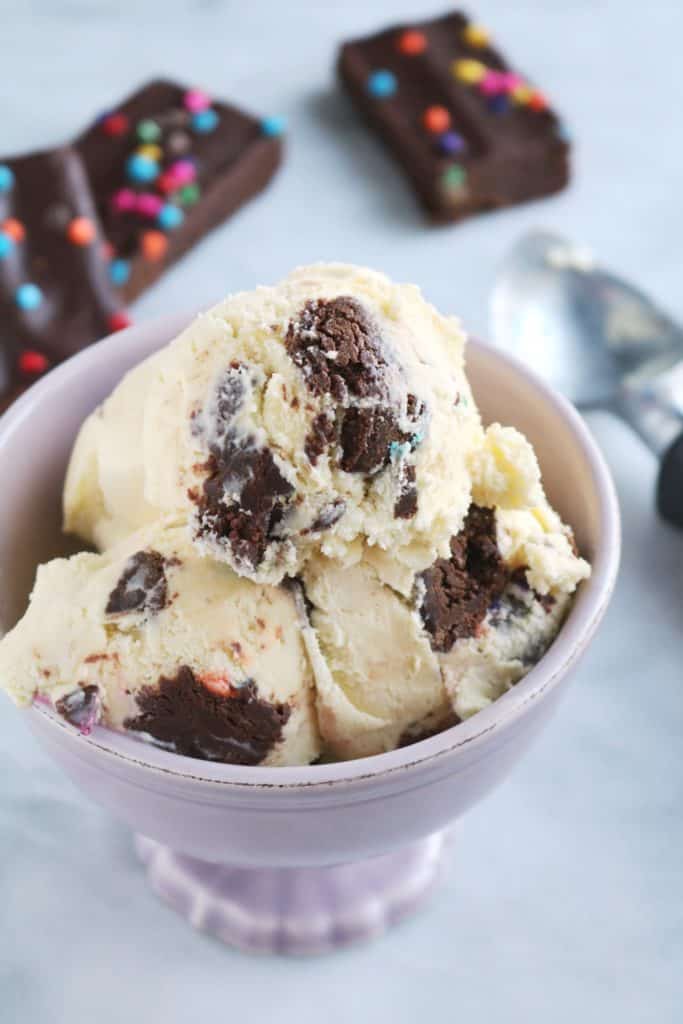 Malted Vanilla Cosmic Brownie Chunk Ice Cream 2