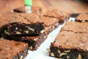 White Chocolate Cashew Therapy Brownie.