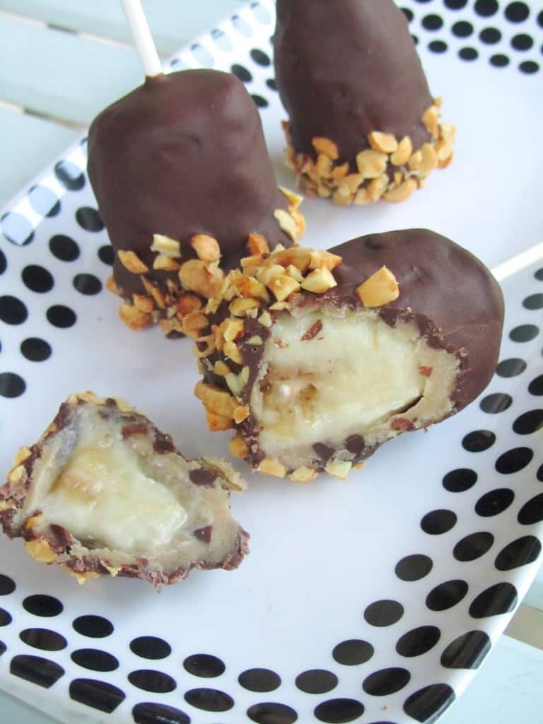 Frozen Cookie Dough Wrapped Banana Pops