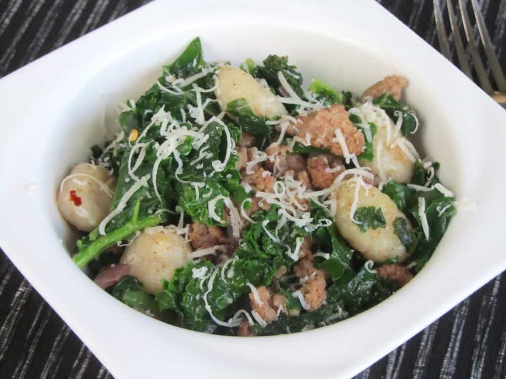 Gnocchi with Sausage and Kale