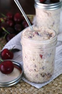 Cherry Vanilla Almond Overnight Oatmeal