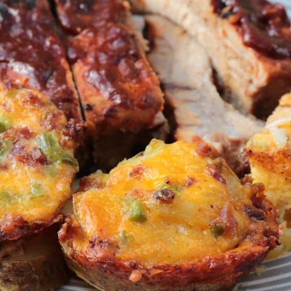 Individual Scalloped Potatoes with Bacon & Jalapeno.