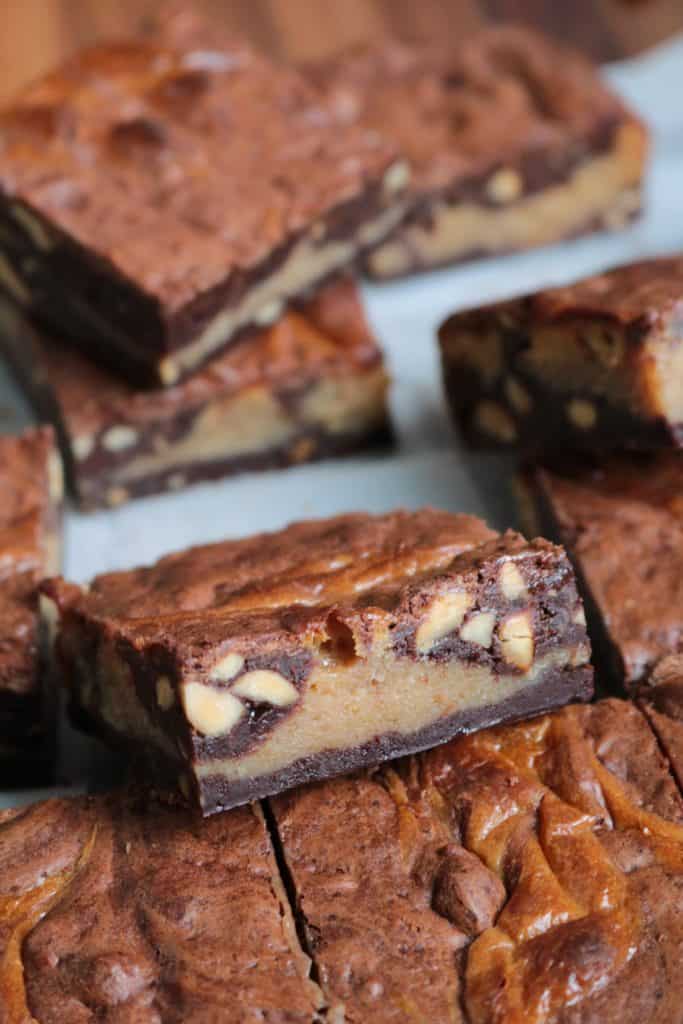 Gluten-Free Buckeye Brownies.